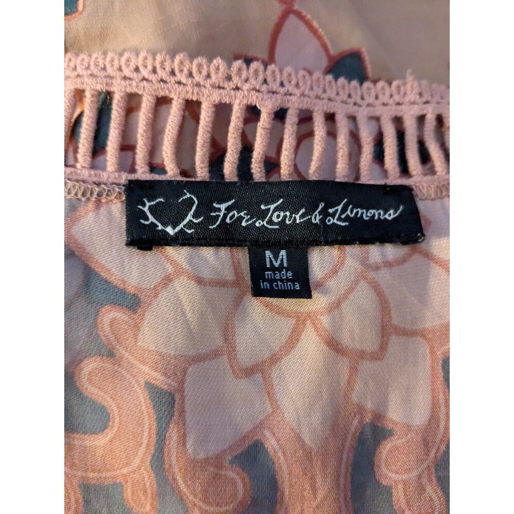 For Love & Lemons Sz M JULIET Bell Sleeve Mini Dress - Picture 9 of 9